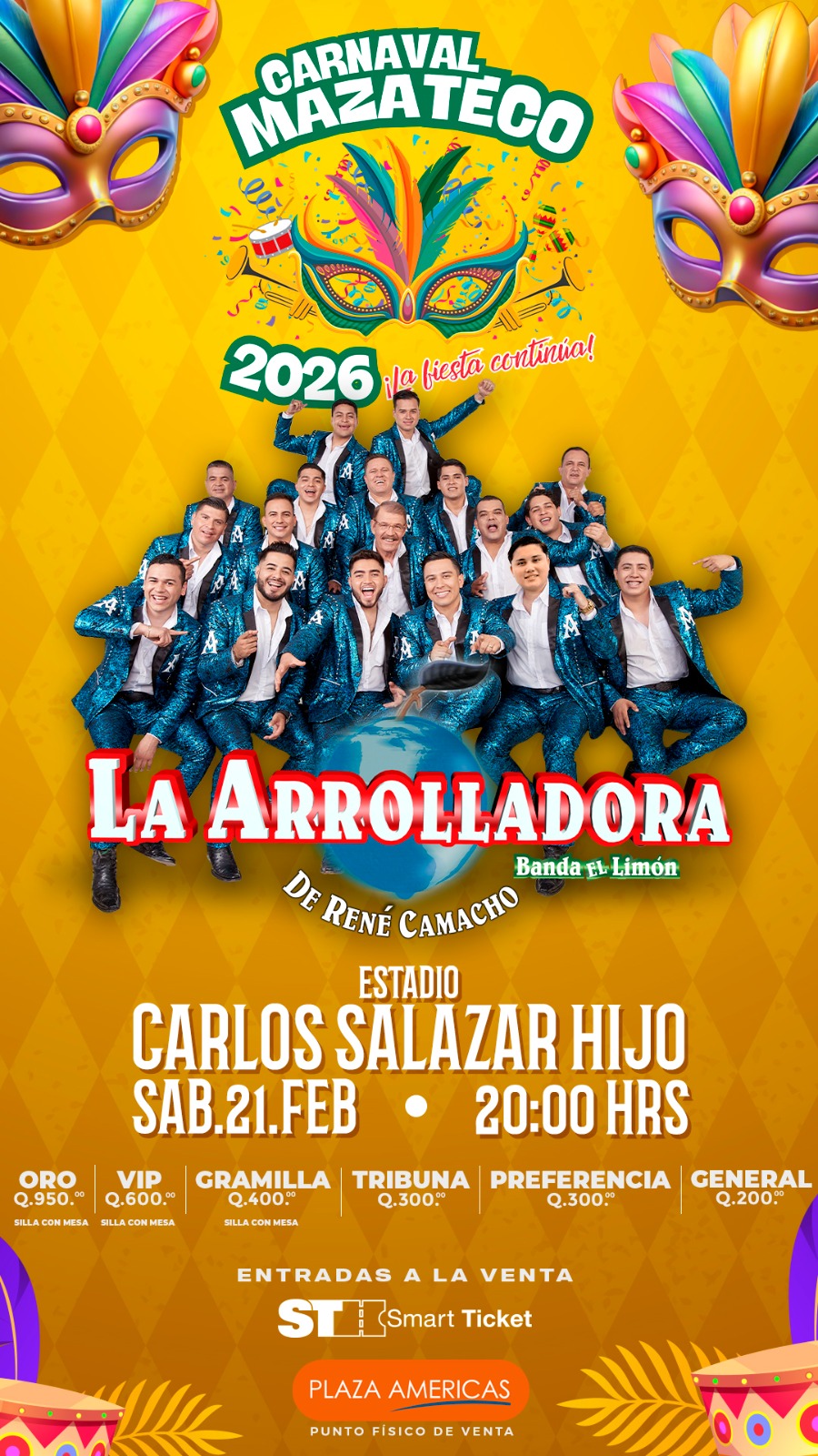 La Arrolladora en Carnaval Mazateco 2026